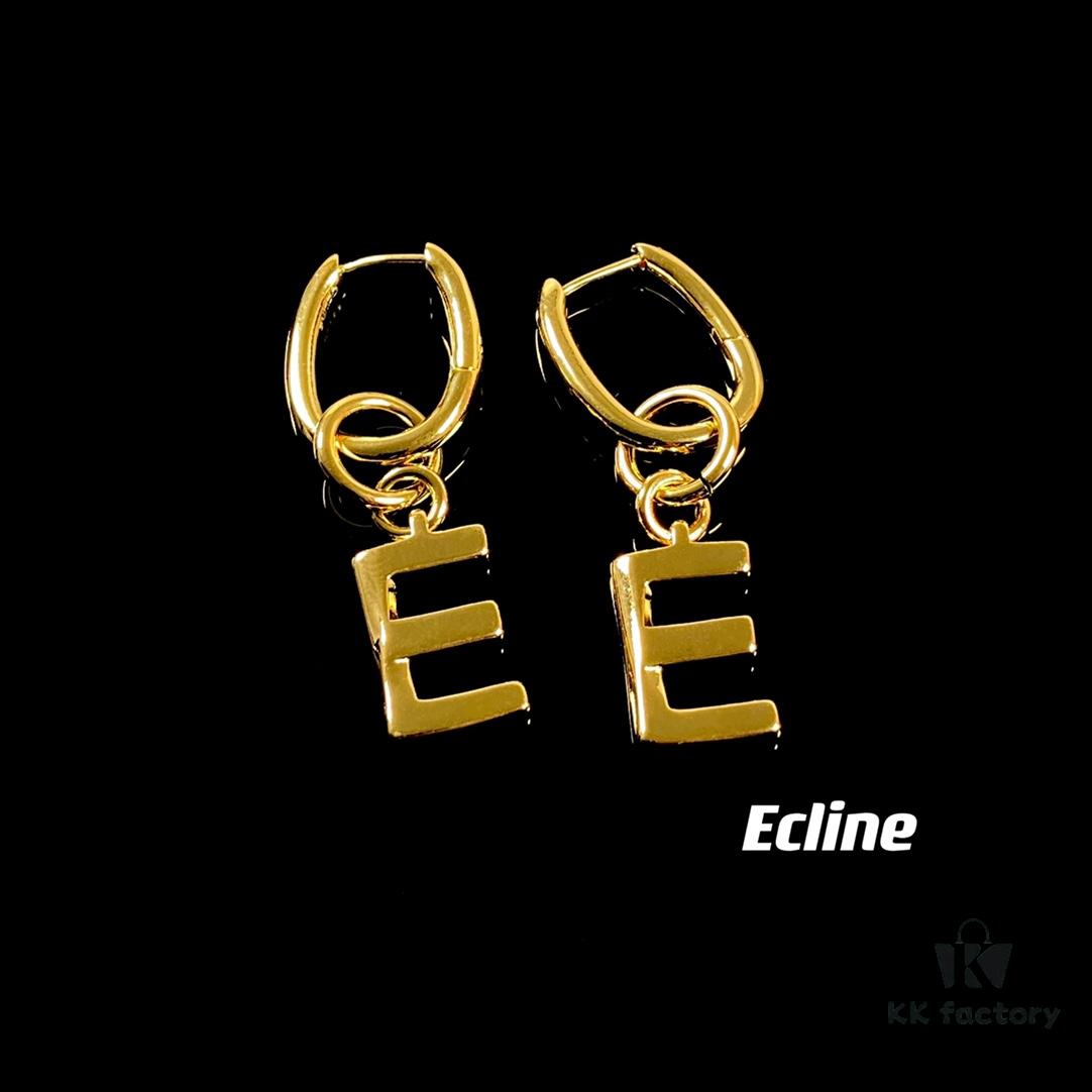 6930158912f62673a6faca6f Celine Letter Earrings, ZP-Consistent Material! 26 Letters, Authentic Craftsmanship, Thick Gold Plating!