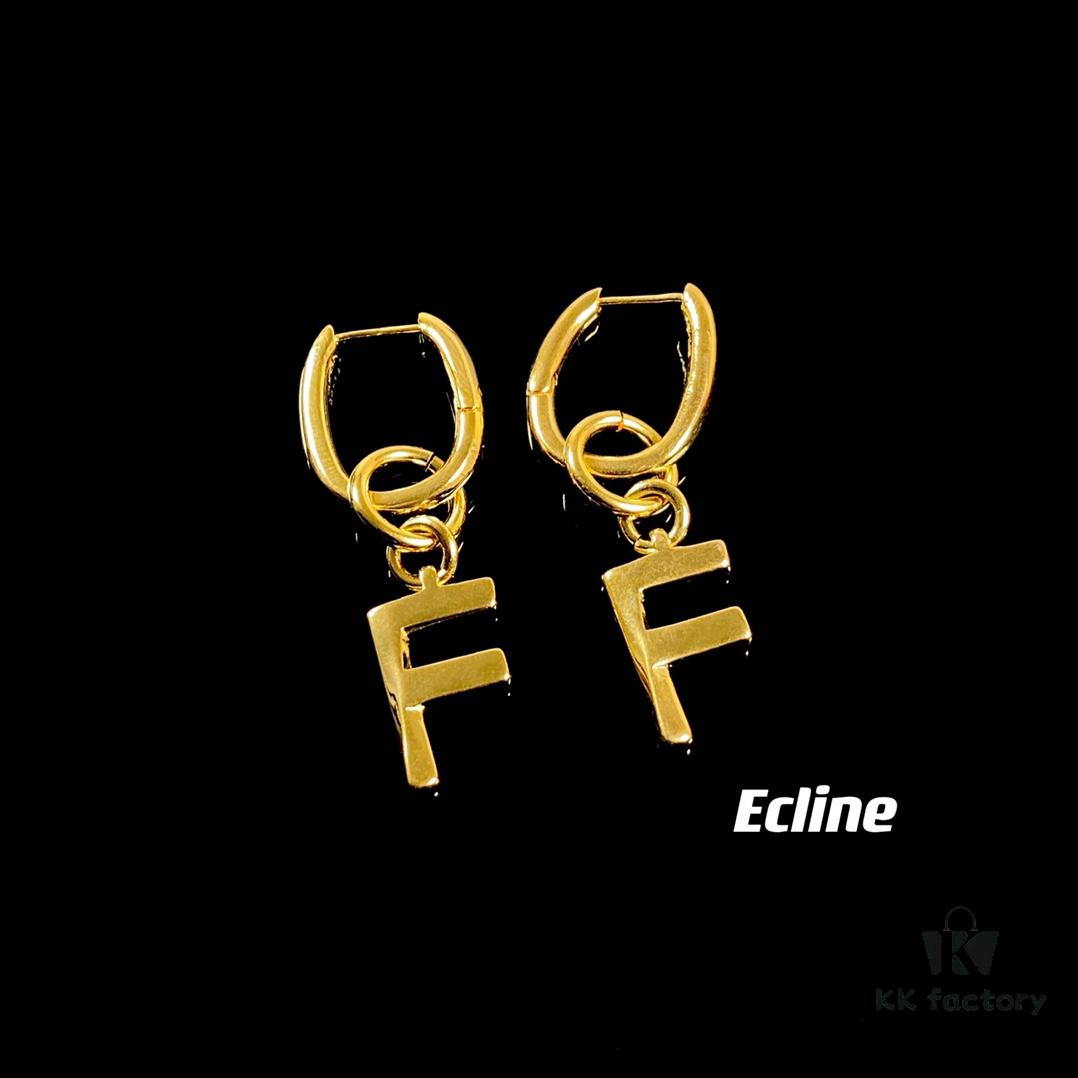 6930158a12f62673a6faca71 Celine Letter Earrings, ZP-Consistent Material! 26 Letters, Authentic Craftsmanship, Thick Gold Plating!