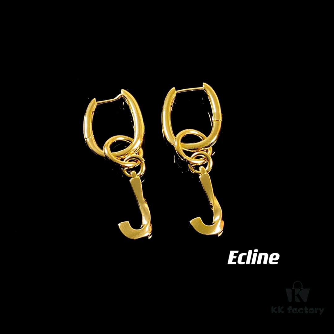 6930158e12f62673a6faca75 Celine Letter Earrings, ZP-Consistent Material! 26 Letters, Authentic Craftsmanship, Thick Gold Plating!