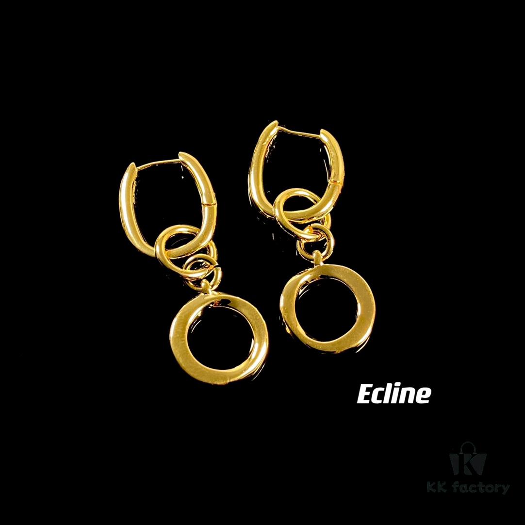 6930159112f62673a6faca78 Celine Letter Earrings, ZP-Consistent Material! 26 Letters, Authentic Craftsmanship, Thick Gold Plating!