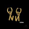 6930159112f62673a6faca79 Celine Letter Earrings, ZP-Consistent Material! 26 Letters, Authentic Craftsmanship, Thick Gold Plating!