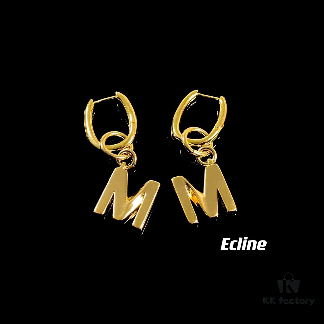 6930159212f62673a6faca7a Celine Letter Earrings, ZP-Consistent Material! 26 Letters, Authentic Craftsmanship, Thick Gold Plating!