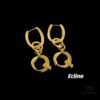6930159412f62673a6faca7b Celine Letter Earrings, ZP-Consistent Material! 26 Letters, Authentic Craftsmanship, Thick Gold Plating!