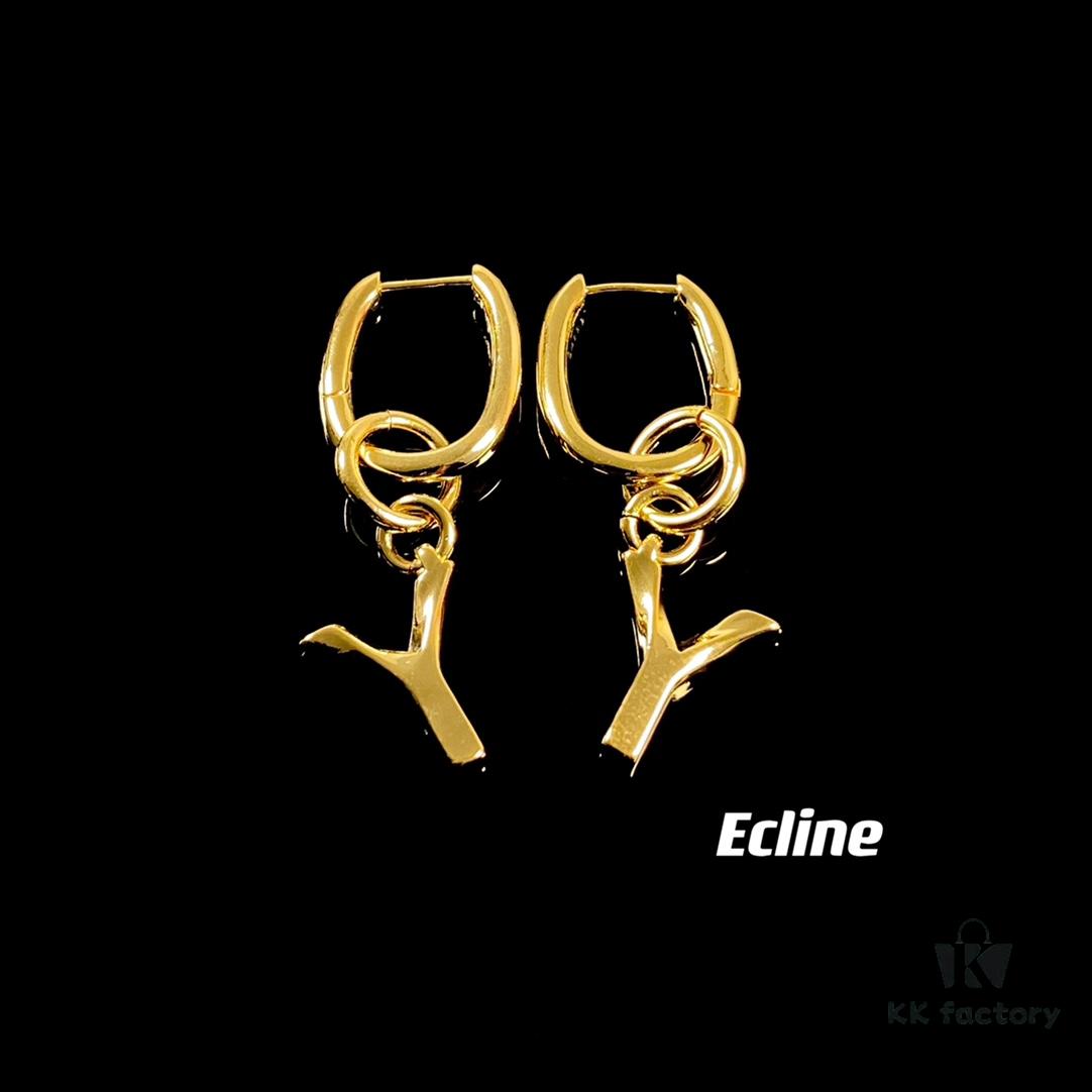6930159a12f62673a6faca82 Celine Letter Earrings, Consistent ZP Material! 26 Letters, Authentic Craftsmanship, Thick Gold Plating!