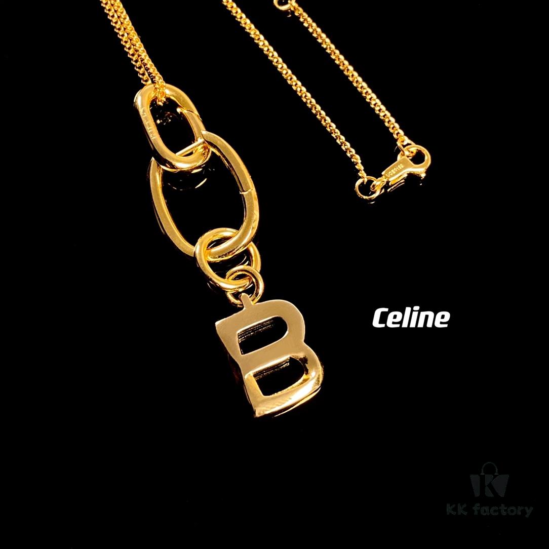 693015a212f62673a6faca88 Celine Letter Necklace, Consistent ZP Material! Meaningful Jewelry to Wear the Important Names Close to You 💗 26 Letters Available, Precise Craftsmanship, Thick Gold Plating, Versatile Everyday Essential with High Wearability – A Must-Have for Everyone!