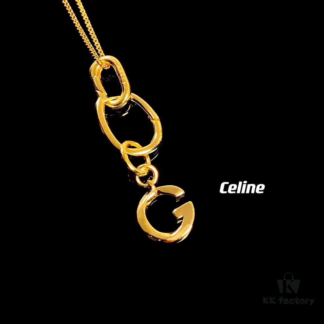 693015a712f62673a6faca8f Celine Letter Necklace, Consistent ZP Material! Meaningful Jewelry to Wear the Important Names Close to You 💗 26 Letters Available, Precise Craftsmanship, Thick Gold Plating, Versatile Everyday Essential with High Wearability – A Must-Have for Everyone!
