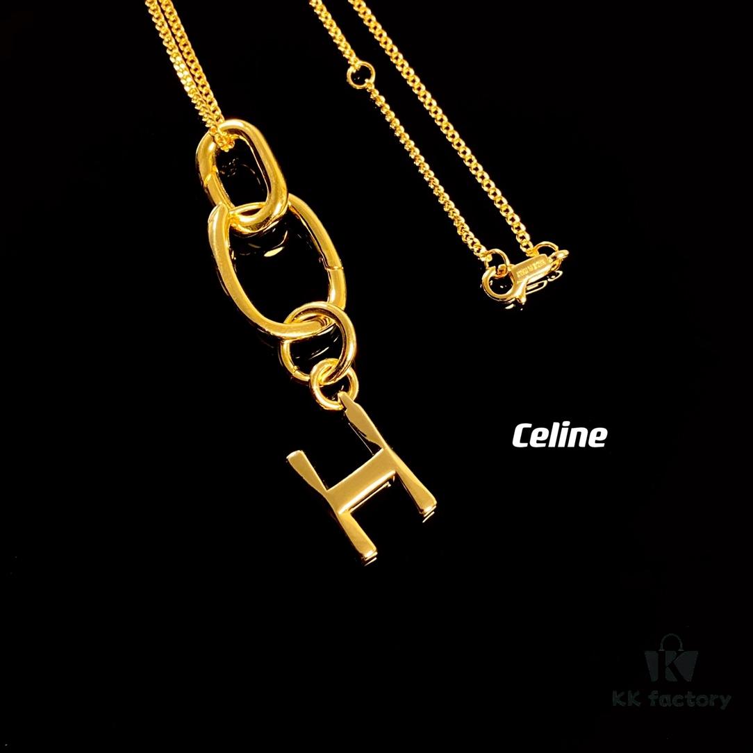 693015a712f62673a6faca90 Celine Letter Necklace, Consistent ZP Material! Meaningful Jewelry to Wear the Important Names Close to You 💗 26 Letters Available, Precise Craftsmanship, Thick Gold Plating, Versatile Everyday Essential with High Wearability – A Must-Have for Everyone!