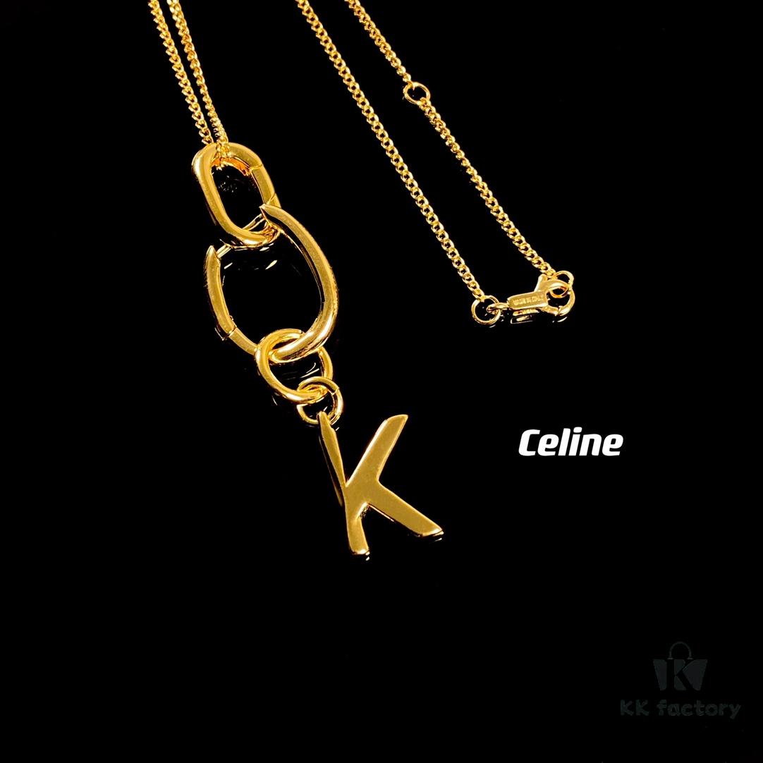 693015a812f62673a6faca92 Celine Letter Necklace, Consistent ZP Material! Meaningful Jewelry to Wear the Important Names Close to Your Heart 💗 Available in 26 Letters, Faithful Craftsmanship, Thick Gold Plating, Versatile and Easy to Match with Daily Outfits, High Wearing Frequency – A Must-Have for Everyone!
