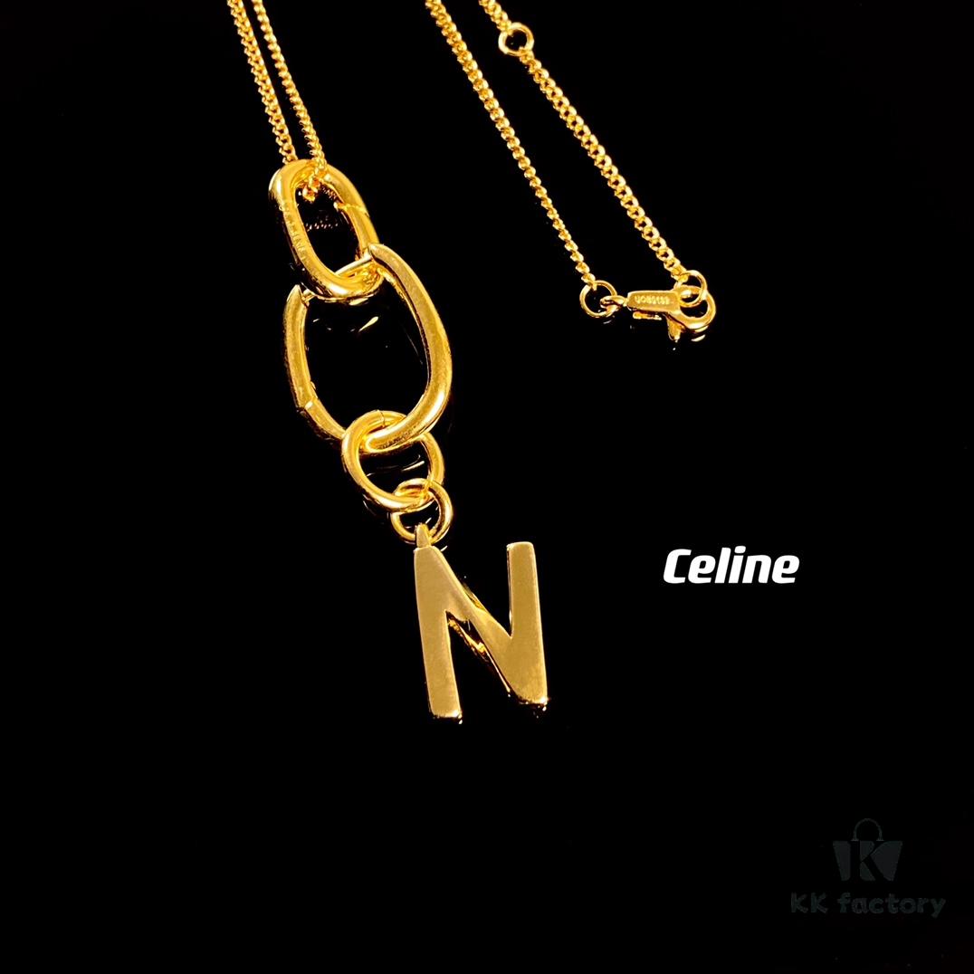 693015a912f62673a6faca93 Celine Letter Necklace, Consistent ZP Material! Meaningful Jewelry to Wear the Important Names Close to Your Heart 💗 Available in 26 Letters, Faithful Craftsmanship, Thick Gold Plating, Versatile and Easy to Match with Daily Outfits, High Wearing Frequency – A Must-Have for Everyone!