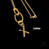 Celine Letter Necklace, Consistent ZP Material!