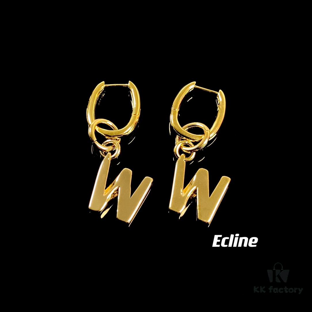 693015b912f62673a6facaa4 Celine Letter Earrings, Consistent ZP Material! 26 Letters, Authentic Craftsmanship, Thick Gold Plating!