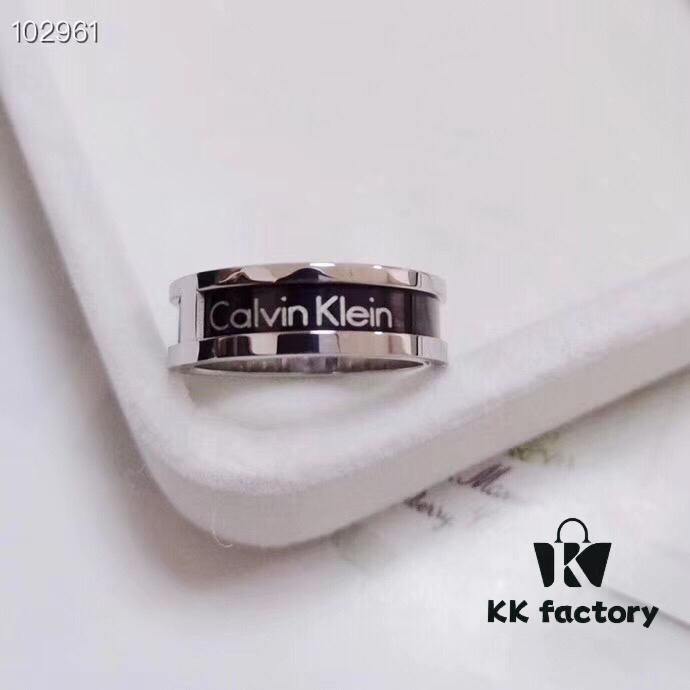 693015d812f62673a6facac7 CK New Arrival Ring – Titanium Steel, Original Engraving, White Gold Color, US Size 5-11