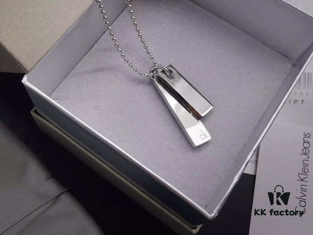 693015dd12f62673a6facad2 CK Men's/Couples Similar Military Tag Minimalist and Elegant, a Great Gift for Boyfriend or as Couples Necklace, Easy to Match with Outfits