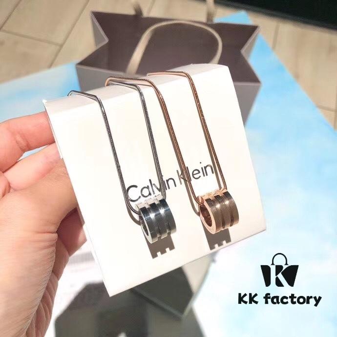 693015e312f62673a6facadc CK Spring Monochrome Necklace - Unisex Gift, Bvlgari-Inspired Design, Rose Gold & Silver, Titanium Steel