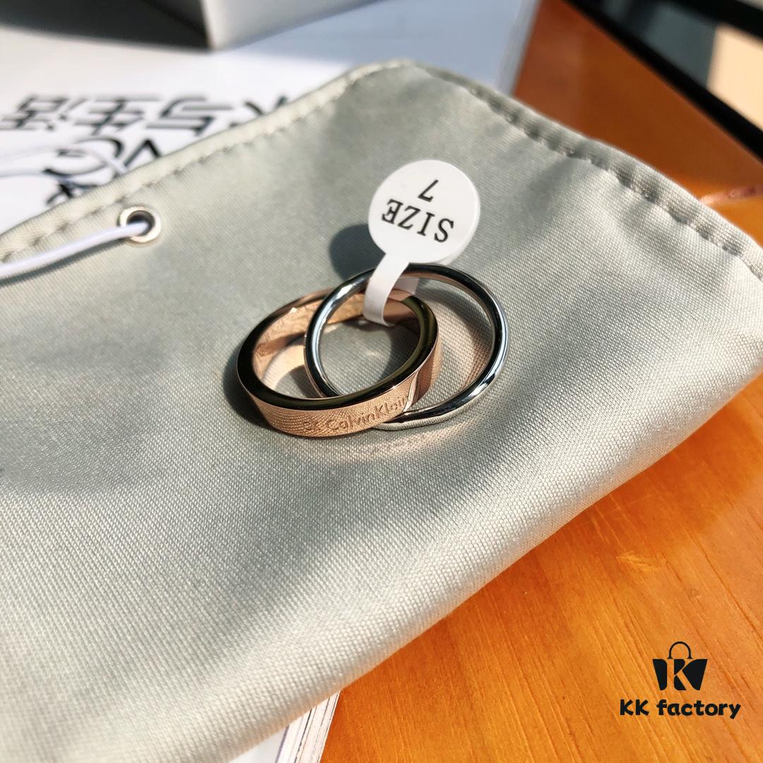 6930160a12f62673a6facb12 New CK Couple Rings from Original Factory CNC Precision Carved 316L Titanium Steel Non-Fading Jewelry