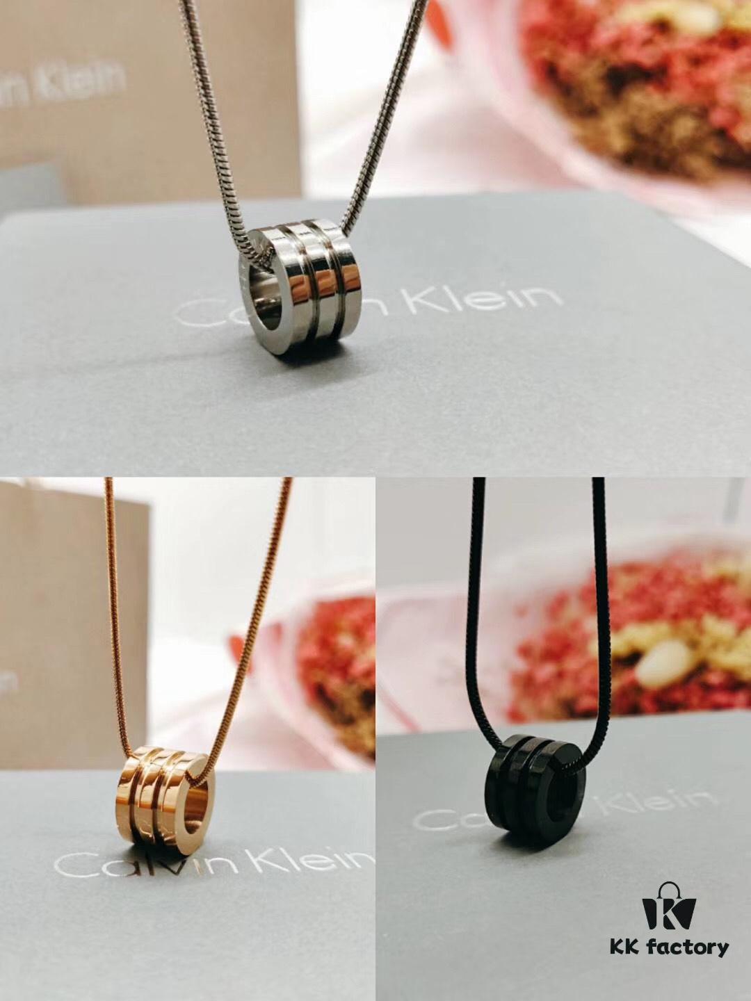6930161d12f62673a6facb2d Valentine's Day Gift! Top Purchase Level! Three Colors Available! CK Solid Color Spring Couple Necklace