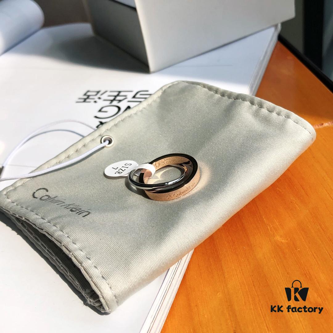 6930161f12f62673a6facb2f New CK Couple Rings from Original Factory CNC Precision Carved 316L Titanium Steel Non-Fading Jewelry