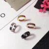 6930162312f62673a6facb3a CK Couple Special: Popular CK Titanium Steel Rings, Vacuum Gold Plated Couple Bands in Rose Gold, Silver, Gold, and Black Gold – Four Colors Available, US Size 5-11