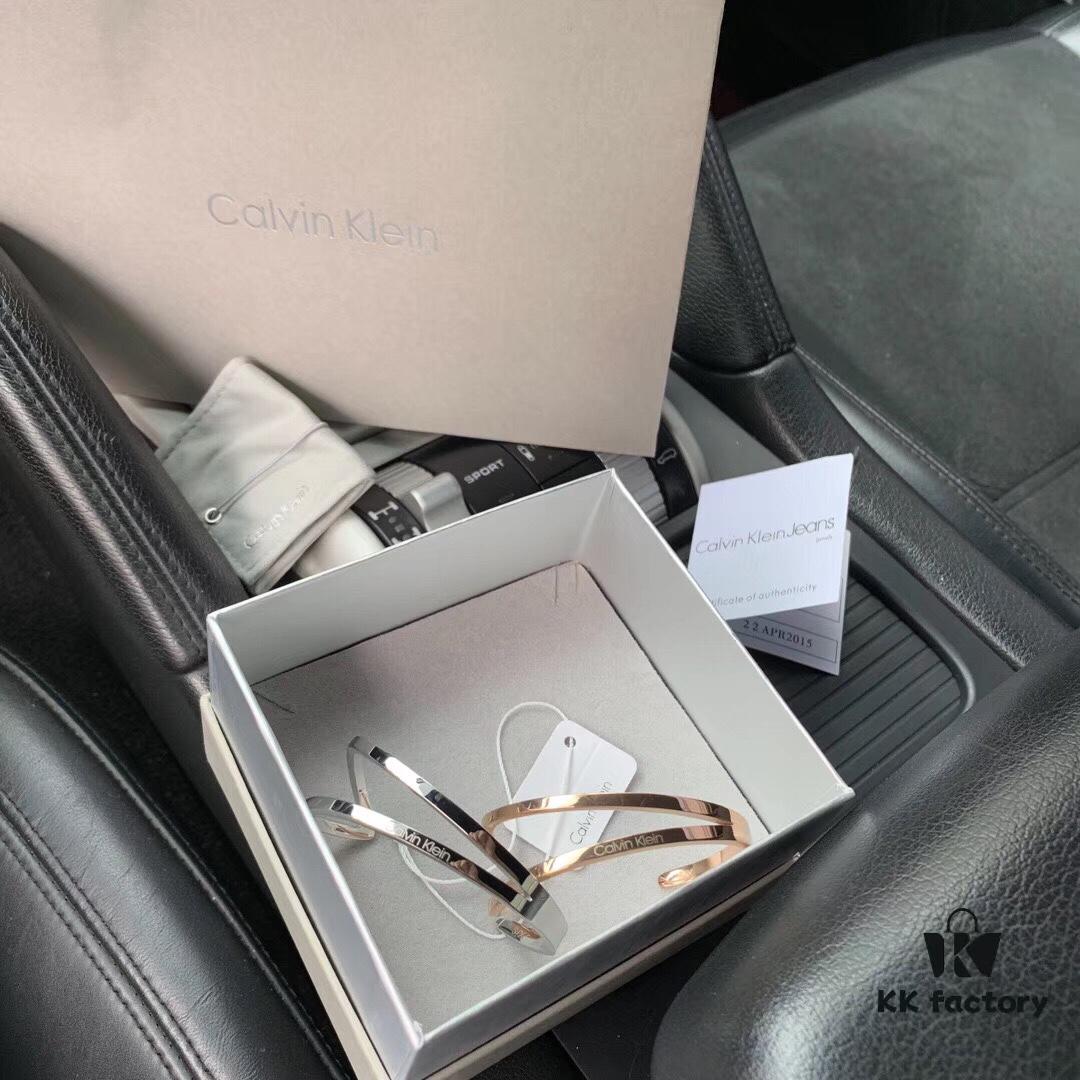 6930162512f62673a6facb40 CK Couple Special: CK Outline Series Bracelet, Couple and Bestie Style, Silver and Rose Gold in Stock, Vacuum Plated