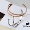 6930162512f62673a6facb41 CK Couple Special: CK Outline Series Bracelet, Couple and Bestie Style, Silver and Rose Gold in Stock, Vacuum Plated