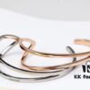 6930162712f62673a6facb47 CK Couple Special: CK Outline Series Bracelet, Couple and Bestie Style, Silver and Rose Gold in Stock, Vacuum Plated