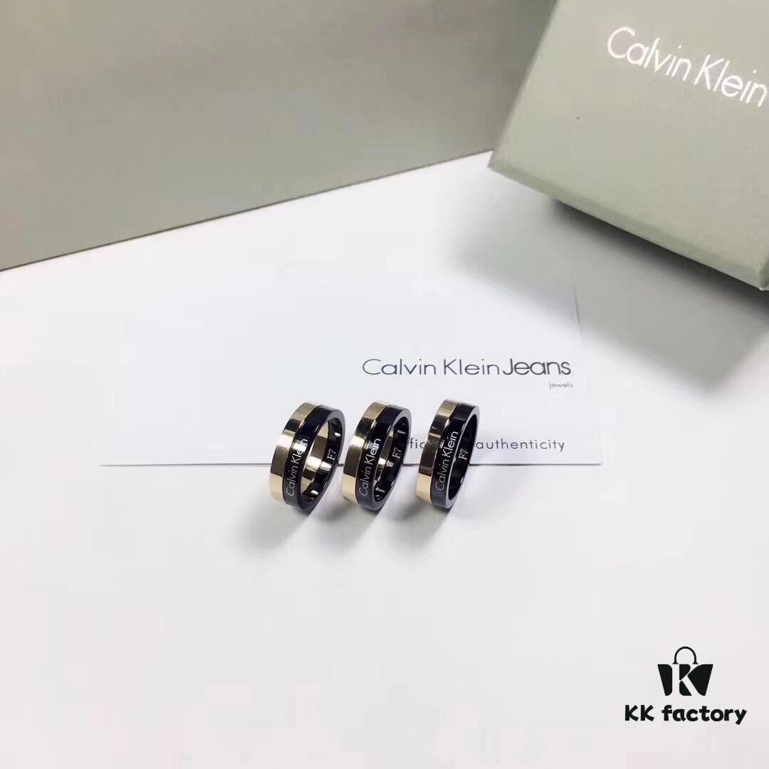 6930162812f62673a6facb4b CK Couple Special: CK Black Gold Inlaid Ring, CNC Precision Carved, Vacuum Electroplated Inside Furnace, Men's and Women's Styles, Couple Ring, US Size 5-10, Titanium Steel Craftsmanship