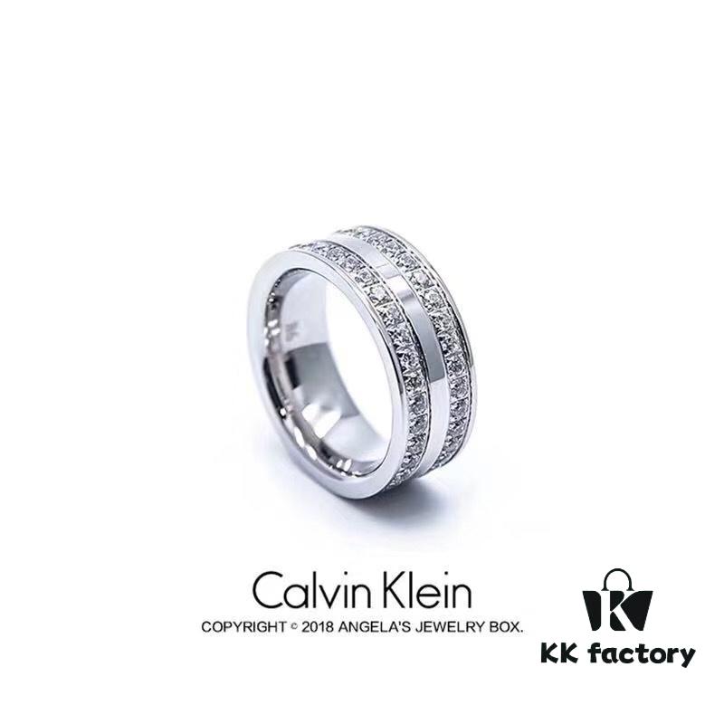 6930163312f62673a6facb63 New Arrival Cabinet-Synchronized CK Ring, Titanium Steel Material, Original Logo, High-End Custom Design, Stylish and Affordable