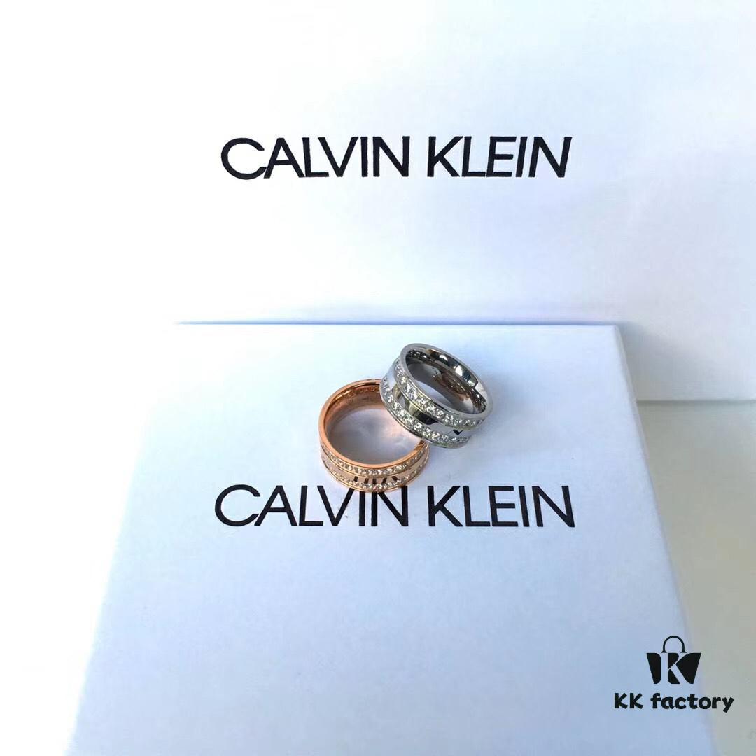6930163512f62673a6facb6b New Arrival Cabinet-Synchronized CK Ring, Titanium Steel Material, Original Logo, High-End Custom Design, Stylish and Affordable