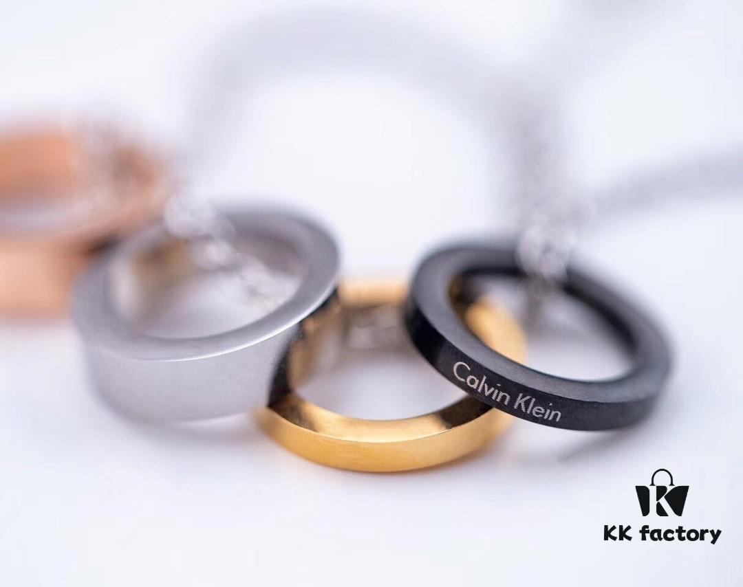 Calvin Klein CK Four-Ring Necklace