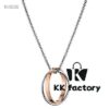 New CK Double Ring Necklace