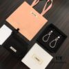 6930167112f62673a6facbe5 Miu Miu Beautiful Figure-8 Ear Hook, Xiaxia's Same Style, Original LG Version, Elegant for Banquet, Vacation, Date, and Evening Wear, Classic and Popular Fashion Design