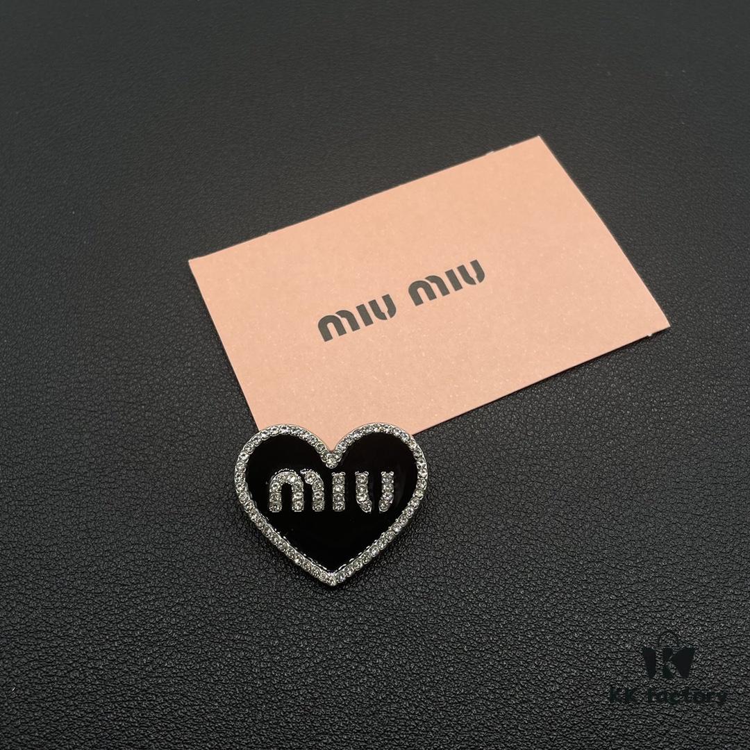6930168e12f62673a6facc12 Miu Miu Textured Luxury Pearl Heart Brooch, Minimalist Amour Design with Vintage Charm, Must-Have Summer Fashion Accessory
