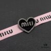6930169512f62673a6facc1a Miu Miu Textured Luxury Pearl Heart Brooch, Minimalist Amour Design with Vintage Charm, Must-Have Summer Fashion Accessory