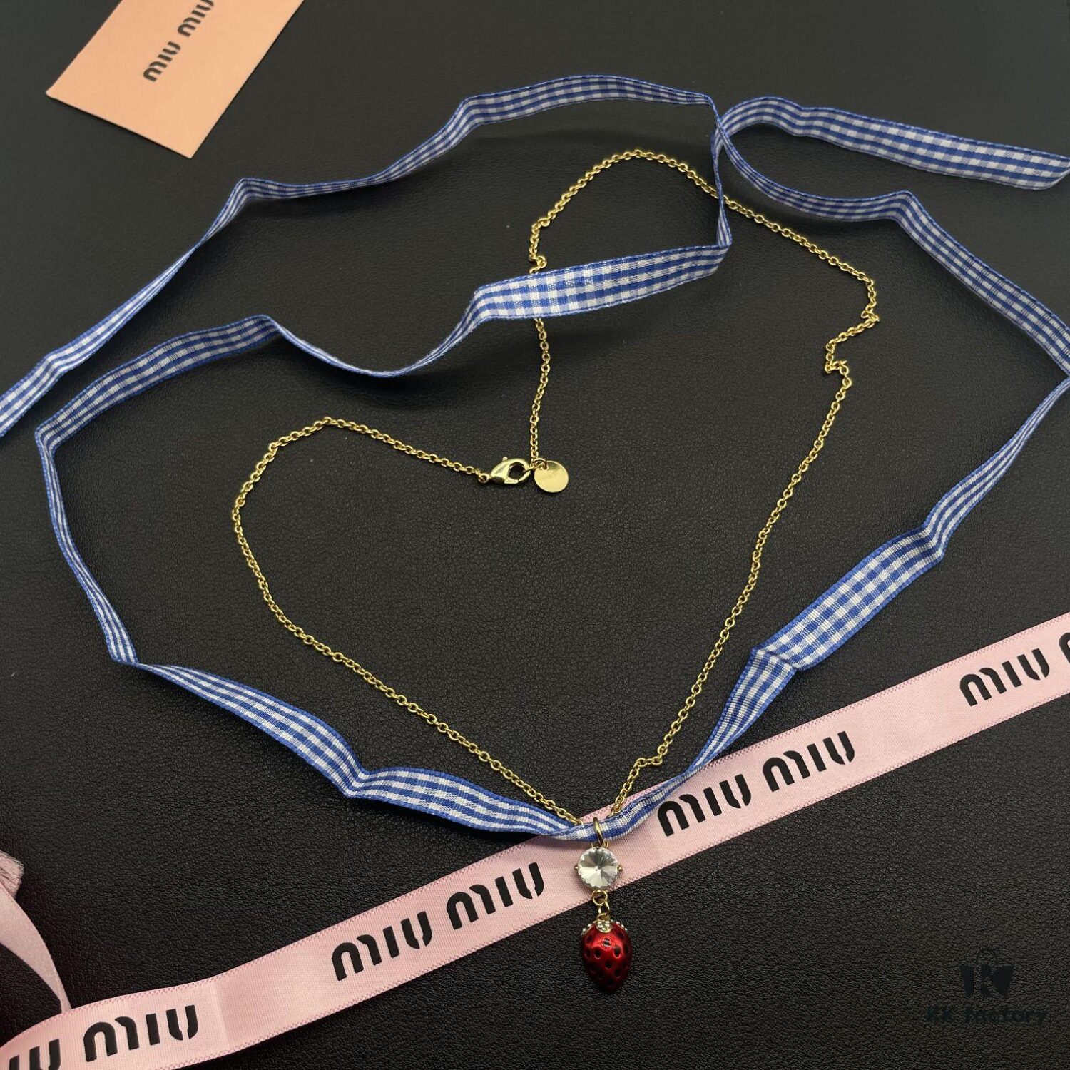 693016a112f62673a6facc2b Miu Miu Textured Heart Luxury Minimalist Pearl Necklace, Lightweight and Unique Design with Retro Charm