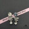 693016b212f62673a6facc3f Miu Miu Textured Luxury Pearl Heart Stud Earrings, Minimalist Design with Vintage Charm, Must-Have Summer Fashion Accessory