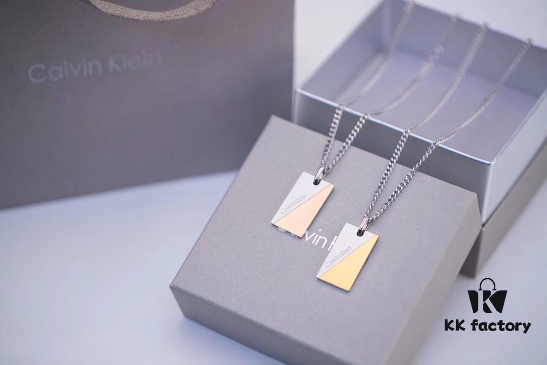 Calvin Klein CK Rectangular Pendant Necklace