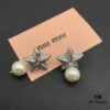 693016b912f62673a6facc48 Miu Miu Textured Luxury Pearl Heart Stud Earrings, Minimalist Love Design, Vintage-Inspired Fashion Statement Piece