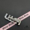 693016c112f62673a6facc50 Miu Miu Textured Luxury Pearl Heart Hair Clip - Minimalist Chic, Retro Elegance, Must-Have Summer Accessory