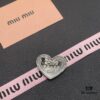 693016c612f62673a6facc55 Miu Miu Textured Luxury Pearl Heart Brooch, Minimalist Amour Design with Vintage Charm, Must-Have Fashion Accessory for Summer