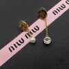 693016e212f62673a6facc72 Miu Miu Textured Luxurious Pearl Heart Stud Earrings, Minimalist Design with Vintage Charm, Must-Have Summer Fashion Accessory