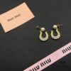 693016e412f62673a6facc74 Miu Miu Textured Luxury Pearl Heart Stud Earrings, Minimalist Amore Design with Vintage Charm, Must-Have Summer Fashion Accessory