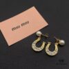 693016e912f62673a6facc77 Miu Miu Textured Luxury Pearl Heart Stud Earrings, Minimalist Amore Design with Vintage Charm, Must-Have Summer Fashion Accessory