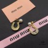 693016ea12f62673a6facc79 Miu Miu Textured Luxury Pearl Heart Stud Earrings, Minimalist Amore Design with Vintage Charm, Must-Have Summer Fashion Accessory