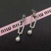693016f512f62673a6facc82 Miu Miu Textured Luxury Pearl Heart Stud Earrings, Minimalist Design with Vintage Charm, Must-Have Summer Fashion Accessory