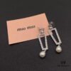 693016f612f62673a6facc85 Miu Miu Textured Luxury Pearl Heart Stud Earrings, Minimalist Design with Vintage Charm, Must-Have Summer Fashion Accessory