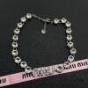 6930170012f62673a6facc8f Miu Miu Textured Heart Luxury Minimalist Pearl Necklace with Cherry Design, Lightweight and Unique Style, Elegant Retro Fashion for Summer