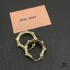 6930171712f62673a6faccab Miu Miu Textured Luxury Pearl Heart Stud Earrings, Minimalist Design with Vintage Charm, Must-Have Summer Fashion Accessory