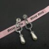 6930171d12f62673a6faccb0 Miumiu Elegant Heart Pearl Stud Earrings, Minimalist Luxury Design with Vintage Charm