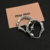 6930171d12f62673a6faccb1 Miu Miu Stylish Heart Luxury Pearl Stud Earrings, Minimalist Love Design with Vintage Charm