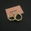 6930172d12f62673a6faccc4 Miu Miu Textured Luxury Pearl Heart Stud Earrings, Minimalist Design with Vintage Charm, Must-Have Summer Fashion Accessory